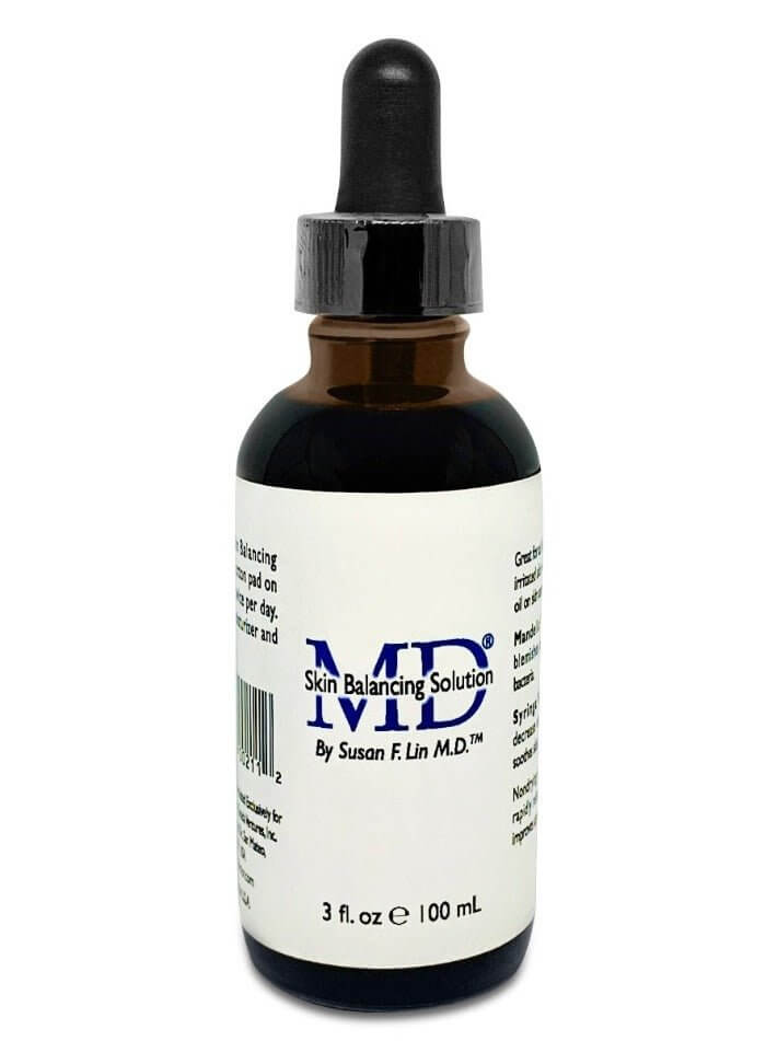 MD Skin Balancing Solution – gentle toner serum for oily, sensitive, or breakout-prone skin to restore pH and refine texture