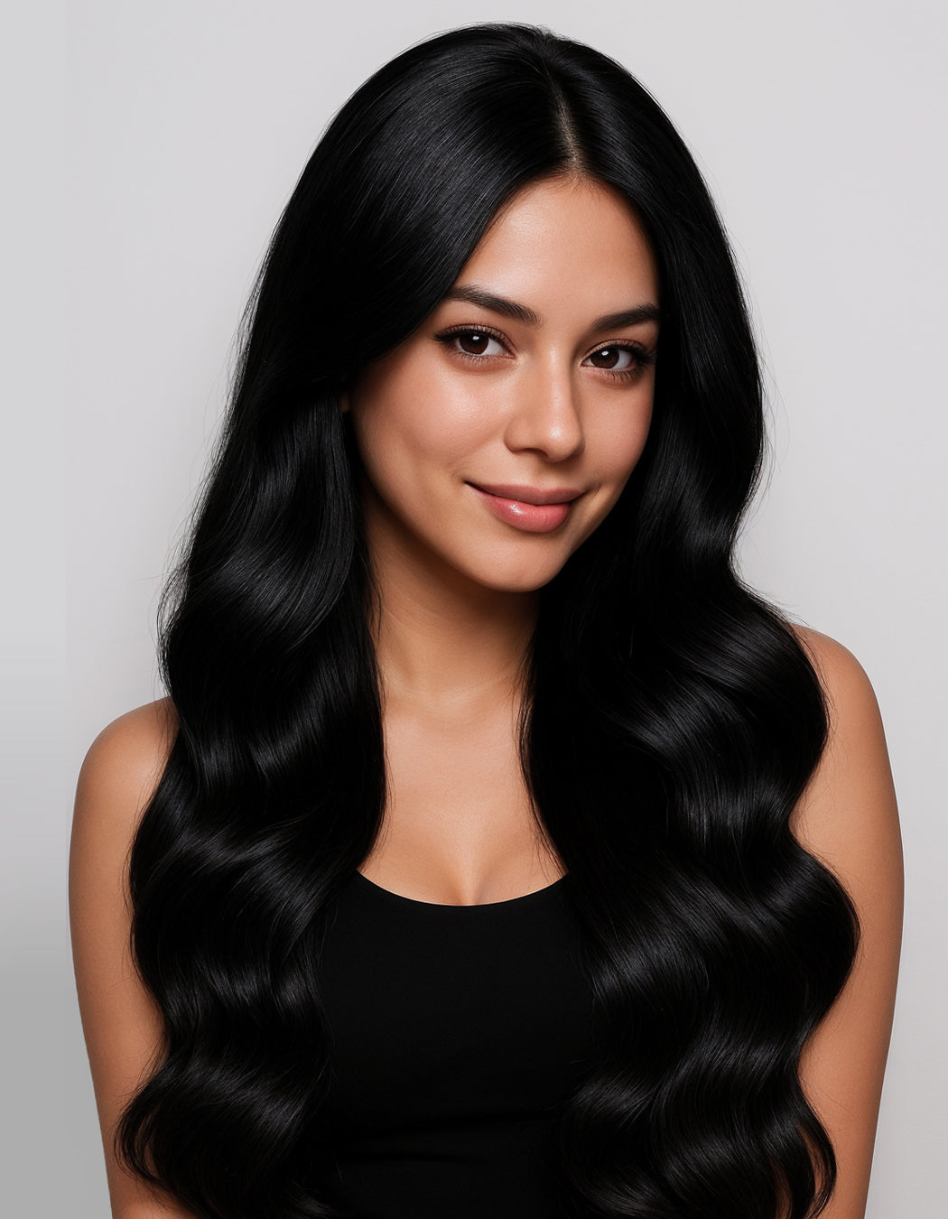 Woman with thick, full hair after using MD Hair product with Stimucap—clinically proven to support hair growth and reduce hair loss.