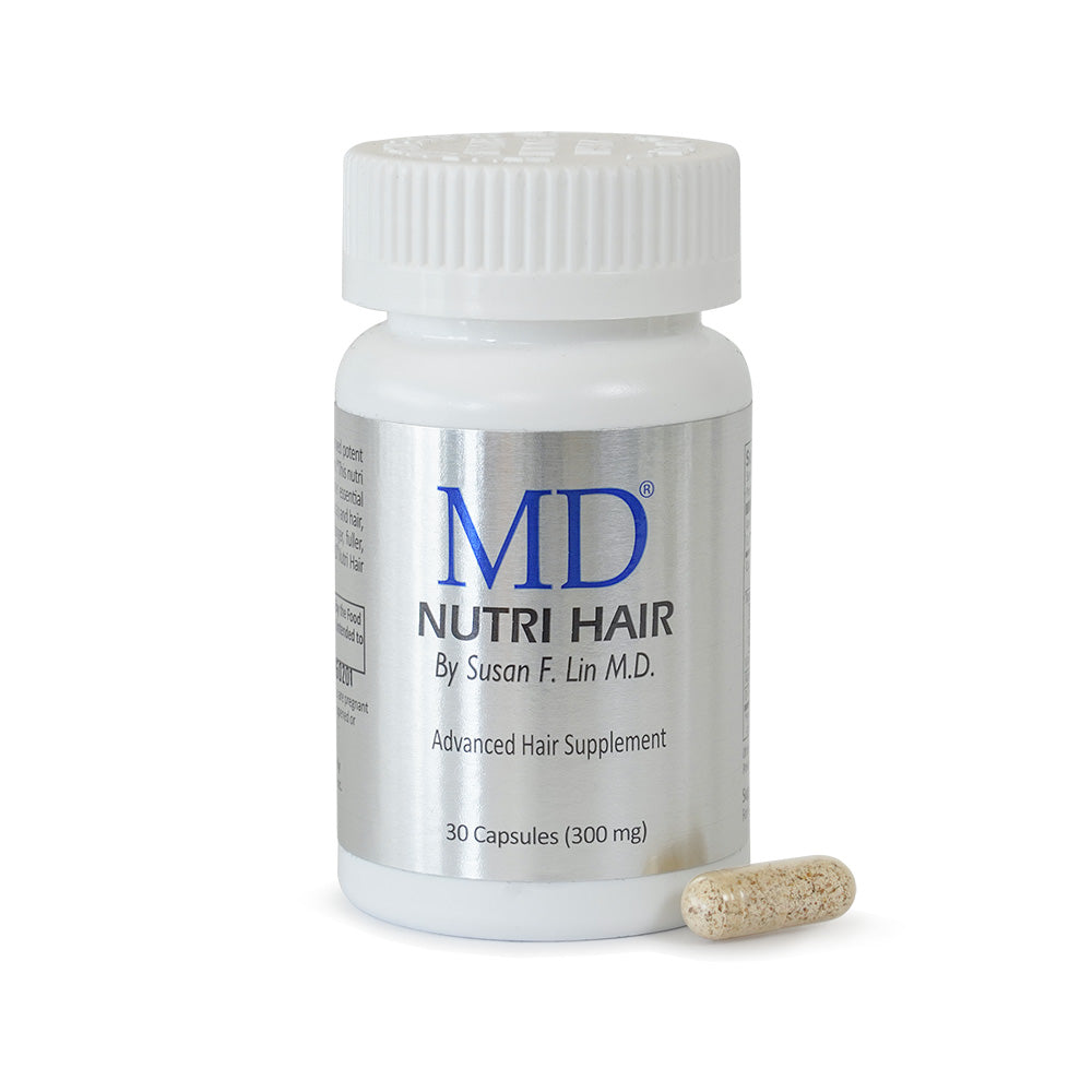 MD® Nutri Hair Growth Supplement - Minimizes Hair Shedding, Thinning and Breakage  - 30 Capsules