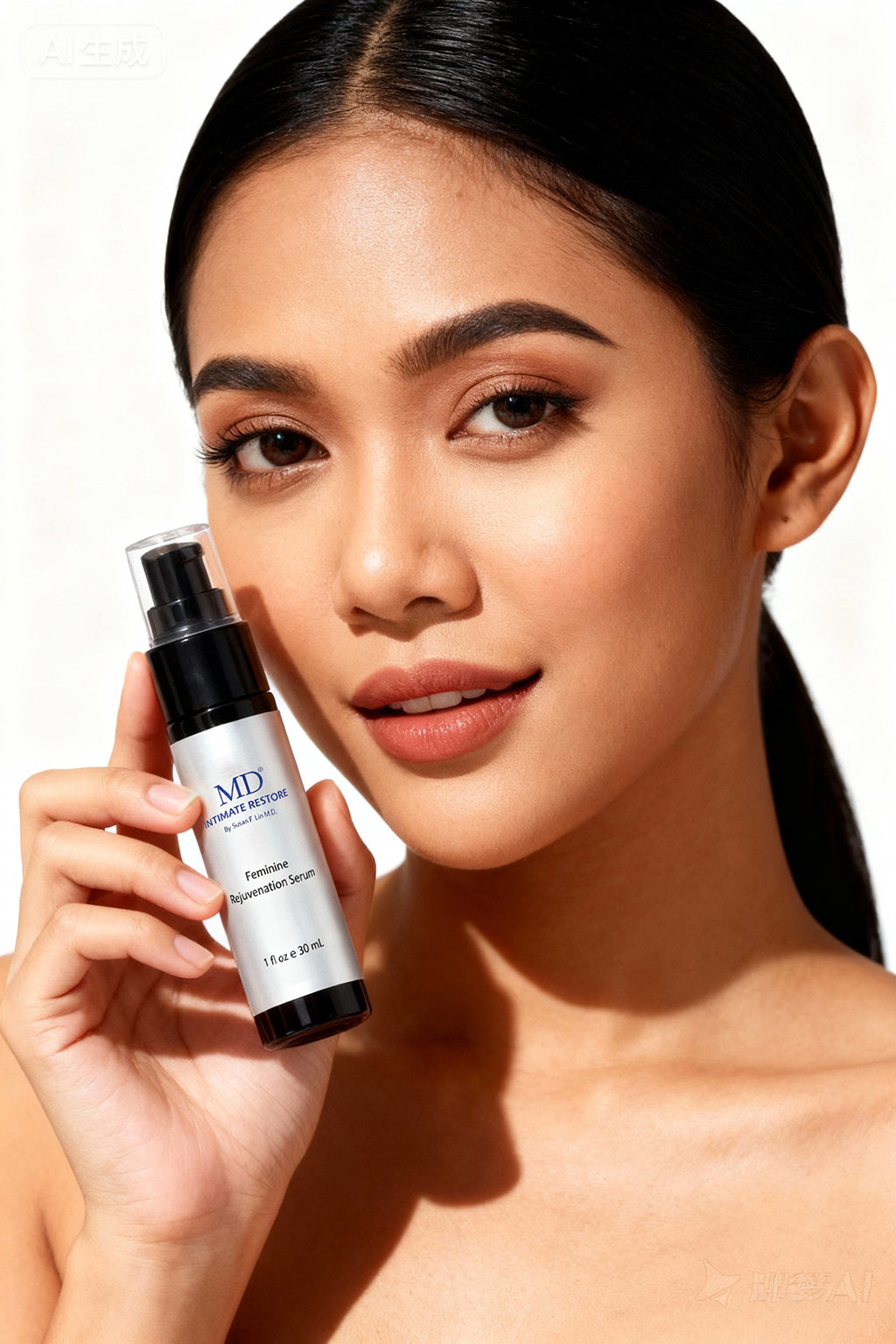 Physician-formulated intimate serum for women post-chemotherapy to relieve severe dryness and restore skin health.