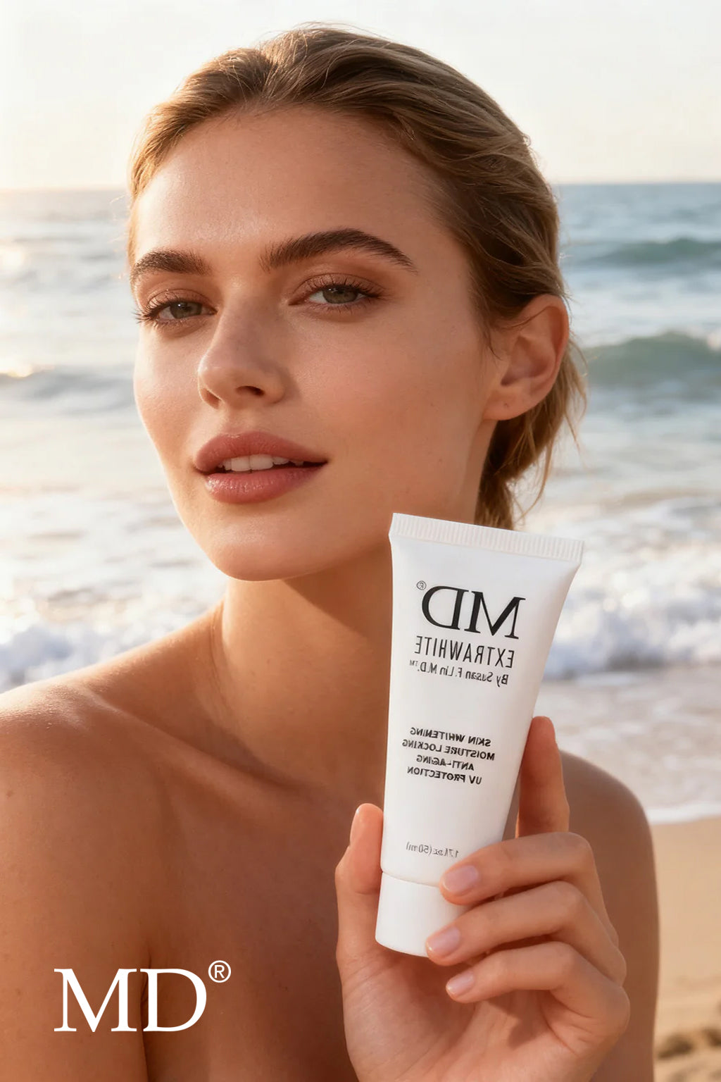 MD Extra White is a gentle alternative to hydroquinone and high-strength retinol for sensitive skin brightening